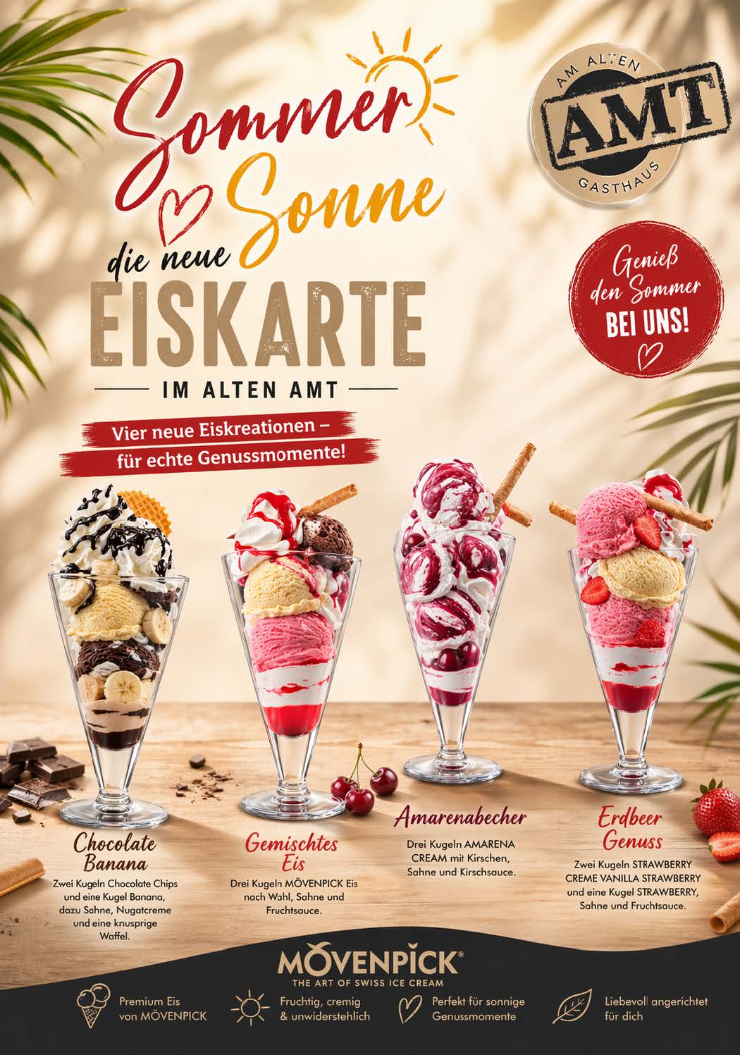 Unsere neue Eiskarte